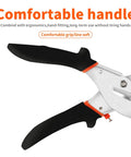 Adjustable Miter Shears For Trim And Molding, Smooth 45 To 135 Degree Cuts For Soft Wood PVC Plastic Rubber Leather, ergonomic handle