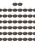 Heavy Duty Plastic Furniture Glides And Floor Protectors 200 Count Quick Snap Fit Chair Leg Caps For Table Sofa Couch 21Mm Brown Scuff Shield Glide Pad Bundle arranged in a grid.