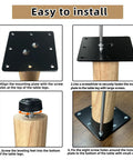 Installation steps for Straight Up Solid 28 Inch Rubber Wood Table Legs Built Tough As Nails For Dining Tables Home Desks And Kitchen Islands.