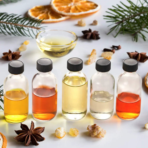 12 Pack 2 Oz 60ml Clear Glass Bottles With Lids And 3 Stainless Funnels Travel Set For Wellness Oils Juices Serums And Samples
