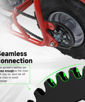 35 Chain 40 Tooth Rear Sprocket For Mini Bike Fits Predator 97cc 100cc close-up showing chain connection stability