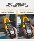 Digital Clamp Meter Multimeter With Auto Range 4000 Counts For AC DC Voltage And Current, Resistance, Capacitance, LD202A testing