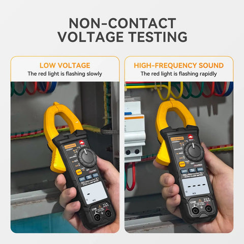 Digital Clamp Meter Multimeter With Auto Range 4000 Counts For AC DC Voltage And Current, Resistance, Capacitance, LD202A testing