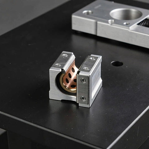 Top Rated Joinpaya 2pcs Br20uu Linear Bearing Blocks With Oilless Graphite Bronze Bushings For Smooth Sbr20 Supported Slider Rail Carriage.