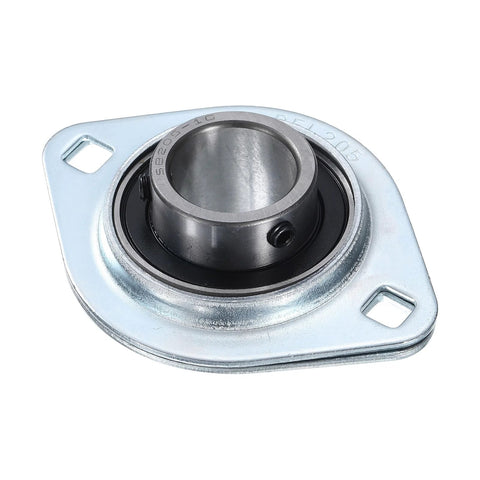 Pillow block bearing housing with 1-inch bore, steel flange-mounted, front view