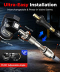 MX Sensor 315 Plus 433MHz Universal TPMS Sensor For Cars And SUVs Tire Pressure Monitoring System EZ Install Relearn Ready 15-30° valve stem
