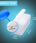 Glow In The Dark Urinals For Men Pack Of 2 With Spill Proof Screw On Lid 32 Ounce Thick Plastic Bedpan Urinary Bottle showing dimensions