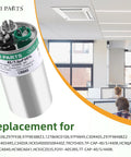 Beefed Up Dual Run HVAC Capacitor 45/7.5 uF 370/440V Replacement For Heat Pump Condenser Fan And Air Conditioner displayed