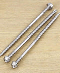 Rock Solid Size 12 X 6 Inch Hex Washer Head Self Drilling Screws Pack Of 20 Premium 410 Stainless Steel Tek Fasteners