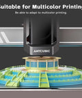3D printer with multicolor model, showcasing the 2 Pack All Metal Hotend Replacement for Kobra 3 and Kobra 3 V2 Combo 3D Printers