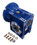 30 To 1 Worm Gear Speed Reducer MRV063 56C Mount Hollow Shaft 1.77 HP At 1750 RPM 1416 In Lb Output Keyed Shaft with bolts
