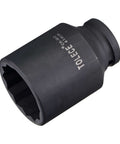 Beefy One Half Inch Drive 41mm 12 Point Deep Impact Socket In CR-MO Steel, 78mm Length, black phosphate finish