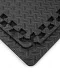 Interlocking Foam Puzzle Gym Mats 24x24 Inch Half Inch Thick Durable Exercise Floor Tiles For Home Gym Studio Or Workout Space Cushioned Non Slip