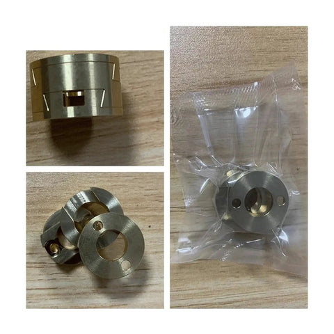 Upgrade Your Ender3 Z Axis Setup With These Brass Oldham Couplings For T8 Lead Screws Providing A Super Flexible And Smooth Hot Bed Motion Plus 18mm Rounds, brass couplings in bag