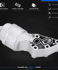 Premium Aluminum Oil Filter Assembly Kit With Seal Ring And Top Shell Bolt-On Replacement For Hyundai Palisade 2020-2024