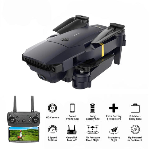 4K Camera Drone For Kids And Adults, Foldable Silent Quadcopter with 120 Degree Wide Lens and controller, portable design