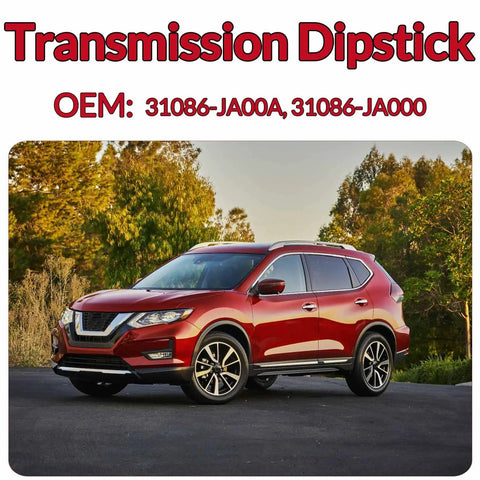 Red Nissan SUV parked outdoors, related to Nissan Transmission Dipstick Fluid Level Gauge 31086-JA00A 31086-JA000.