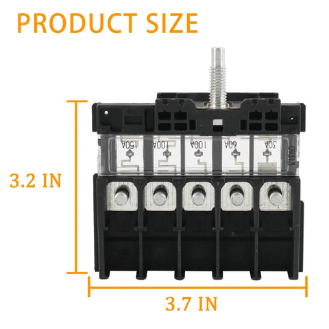 Slick Headlight Main Fuse Block For Dodge Durango 2011-2023 Jeep Grand Cherokee 2012-2021, size 3.2x3.7 inches, top view showing connections.