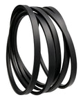 Heavy Duty Deck Belt Replacement for Husqvarna Zero Turn Mowers Dixon Ultra 61 and RedMax CZT61 Five Eighth Inch Wide By One Hundred Sixty Three And A Half Inch Long Replaces 539104335 1262538 382099; coiled view