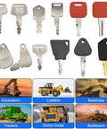 12 Pcs Heavy Equipment Key Set For Construction Pros On The Job Master Ignition Keys For Operators with machine images