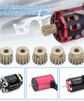 Dope Aluminum 7075 M0.6 Pinion Gear Set 13T 14T 15T 16T 17T For 1/10 RC Cars with brushed and brushless motors in a group