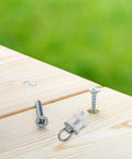 30 Pack Heavy Duty Double Wheel Curtain Track Pulleys Delivering Smooth As Silk Gliding Aluminum Alloy And Tough Plastic Rollers on wood with screws.