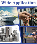 Applications of 200 Pieces U Shape Copper Ring Terminals Open Barrel Brass Crimp Connectors in yachts, wiring, and appliances