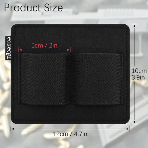 Dual Insert Pouch Elastic Holster Set features modular two clip tactical panel with universal EDC organizer, size 4.7x3.9 inches.