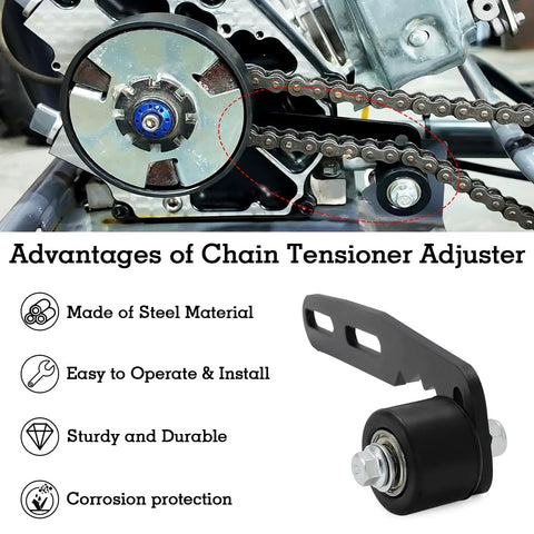 Chain Tensioner Adjuster With Roller And Wrench For Go Karts And Small Engines Built Tough Fits Predator shown with advantages