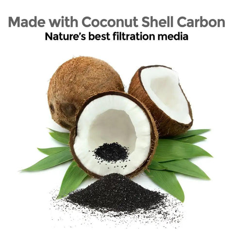 Coconut shell carbon used in Refrigerator Water Filter Replacement Compatible With Samsung HAF CIN Filters 2 Pack Carbon Block Purifier
