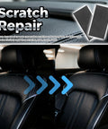 Heavy Duty PU Leather Repair Patches 2 Count 8X4 Inch EZ Peel Self Adhesive Vinyl Tape for car seat scratch repair.