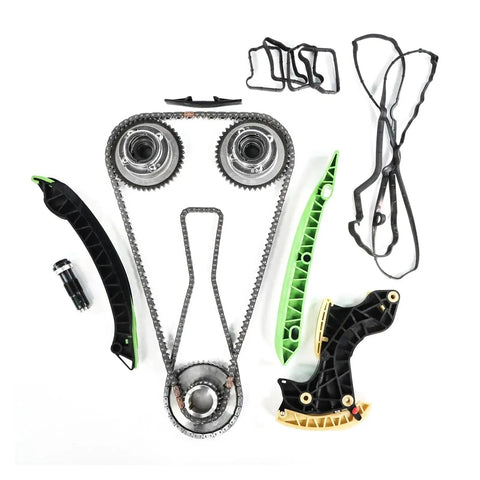 Ultimate Timing Chain Kit With VVT Sprocket Oil Pump And Guide Rail For 2012-2014 Mercedes C250 1.8L High Strength Alloy Build That Keeps The Engine Running Smooth Like A Dream.