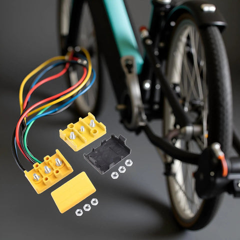 Durable Electric Bicycle Junction Box For E Bike Wiring Insulation And Battery Cable Connector, Slick Compact Waterproof Controller Wire Storage, Easy Install, Fits Various Adult Electric Bicycles