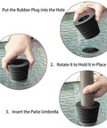 Outdoor Patio Umbrella Cone Wedge Fits 1.5 Inch Pole For Table Hole Openings Or Parasol Base Stands Easy Install And Secure Fit No Slip Durable Cone Adapter For Stable Shade On Porches Patios And Backyard Summer Days