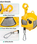 Heavy Duty Pro Grade Spring Balancer Tool with Adjustable Tension Retractable Steel Wire Cable for Garage and Workshop