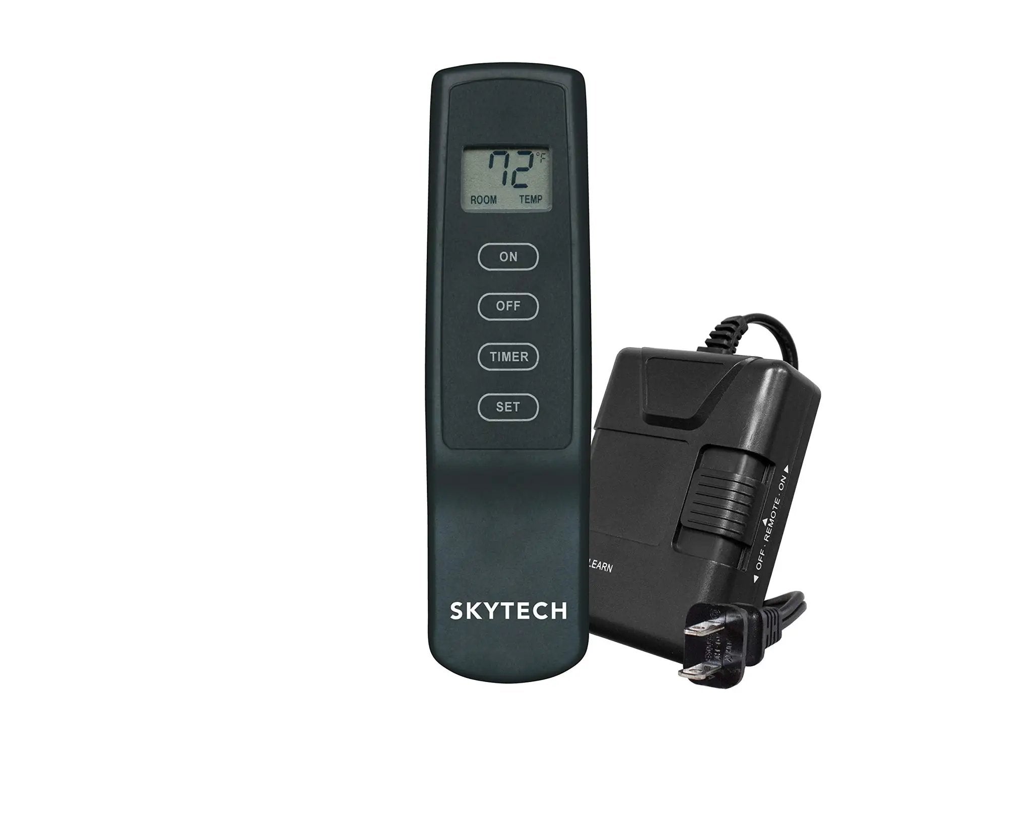 LCD Fireplace Remote Control: 4-Button Timer Set