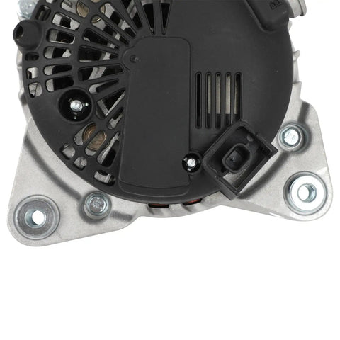 Straight Up Heavy Duty Alternator For Nissan Rogue 2014 To 2018 top view showing SC6 pulley and internal regulator details.