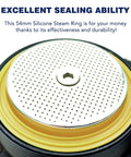 54Mm Silicone Steam Ring Grouphead Gasket Seal Replacement For Sage And Breville Espresso Machines Coffee Makers Models 878 870 860 840 810 500 450 875 880 displayed on group head showing sealing surface