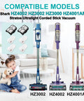 Replacement Filter Set For Shark HZ3002 HZ3000 HZ4001AMZ HZ4002 Stratos Ultralight Corded Stick Vacuum With 2 Foam Filters And 4 Felt Filters Pack Washable Reusable Easy Snap In compatible models