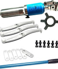 3 In 1 Hydraulic Gear And Bearing Puller Three Arm Cylinder Tool Kit Featuring Slick Pump Action Hella Tough Forged Steel Construction with accessories.
