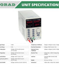 Beast Pro Grade Programmable Precision Power Supply 30V 5A DC Linear Regulated Benchtop Lab Grade with digital display and controls