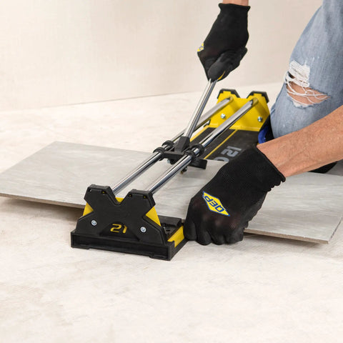 21 Inch Tile Cutter With Seven Eighths Inch Titanium Coated Tungsten Carbide Scoring Wheel For Ceramic Porcelain And Mosaic Tiles