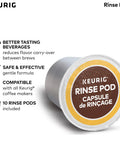Six Month Brewer Maintenance Kit With Descaling Solution Rinse Pods And Water Filter Cartridges For All K Cup Coffee Makers package showing Rinse Pod