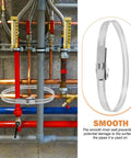 Heavy Duty Stainless Steel Pex Clamps With Quick Release Design For Plumbing Fittings on pipes