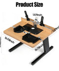 Benchtop Router Table With Heavy Duty Stand And Precision Adjustable Fence, Durable MDF Surface For Straight Shooting Woodrouting, product size details