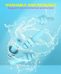 Soft Silicone Ear Plugs For Sleeping And Noise Reduction, 4 Pairs, shown immersed in water to illustrate washability and reusability.