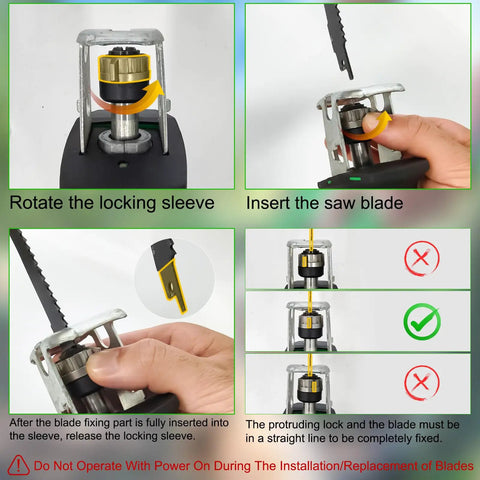 Cordless Reciprocating Saw With 20V Battery And Charger Variable Speed 0 to 3500 SPM Tool Free Blade Change tutorial.