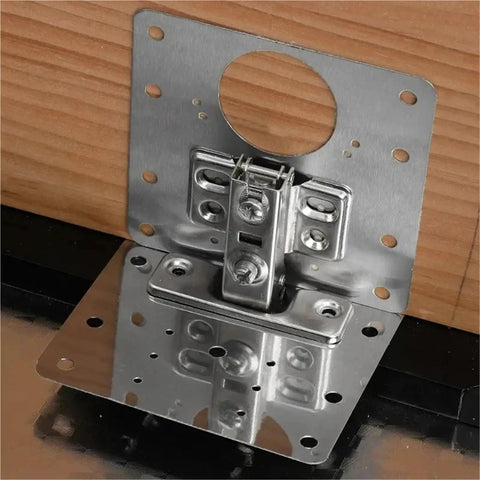 Heavy Duty Cabinet Hinge Repair Plate Kit With Soft Close Damping Quick Fix For Kitchen Cupboard Doors Anti Slam Self Closing Bracket Set