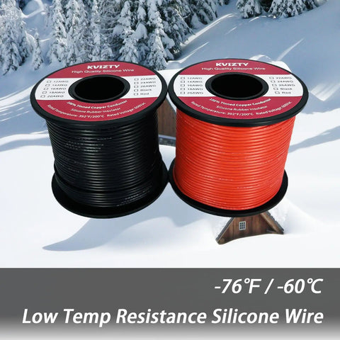 Dual Color 18 Gauge Silicone Wire Red And Black Hook Up Cable Flexible 18 AWG With 150 Strand Tinned Copper Conductor 200 Ft