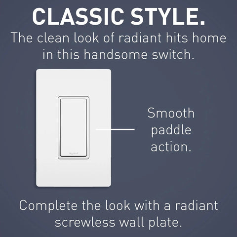White 15 Amp Rocker Wall Switches 10 Pack Single Pole Decorator Light Switches Easy Install And Smooth Operation Pass And Seymour Compatible 120 277V Residential Grade Sleek Slim Design, white rocker switch with screwless wall plate